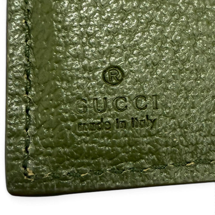 極美品□GUCCI グッチ 768244 GG コインウォレット GGスプリームキャンバス インターロッキングG 二つ折り財布 グレー イタリア製 メンズ
