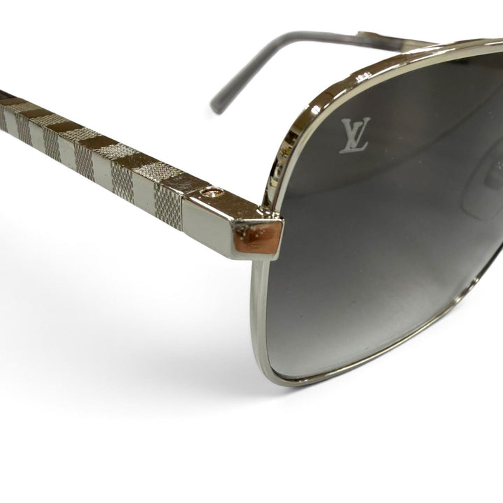 良品▼LOUIS VUITTON ルイヴィトン Z0260U アティチュード ダミエ アルジャン ツーブリッジ アイウェア サングラス 59□16 デモレンズ