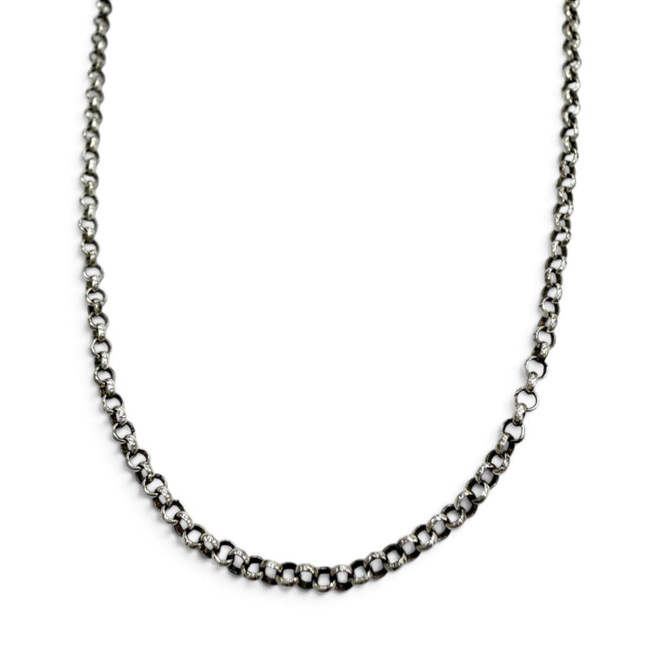 美品▼CHROME HEARTS クロムハーツ ロールチェーン 925 ネックレス シルバー 16インチ 重量4.34g メンズ レディース アクセサリー