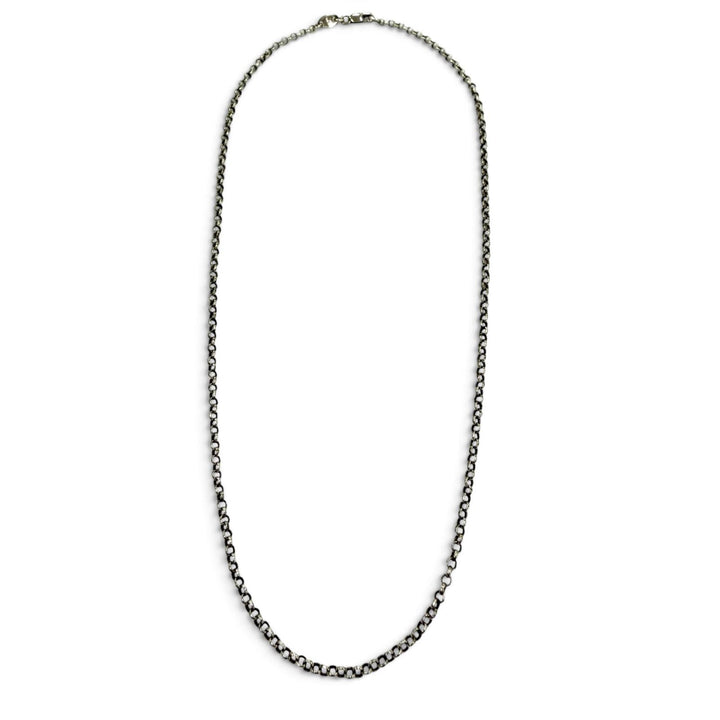 美品▼CHROME HEARTS クロムハーツ ロールチェーン 925 ネックレス シルバー 16インチ 重量4.34g メンズ レディース アクセサリー