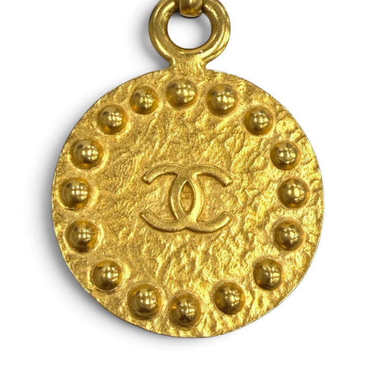 良品★CHANEL シャネル ヴィンテージ 97A ココマーク キーホルダー キーリング ゴールド フランス製 レディース