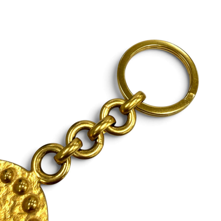 良品★CHANEL シャネル ヴィンテージ 97A ココマーク キーホルダー キーリング ゴールド フランス製 レディース