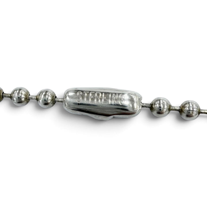 美品●CHROME HEARTS クロムハーツ フレームドCH プラスチャーム ペンダント 925 ボールチェーン 20inc ネックレス 重量10.9g 保存袋付き