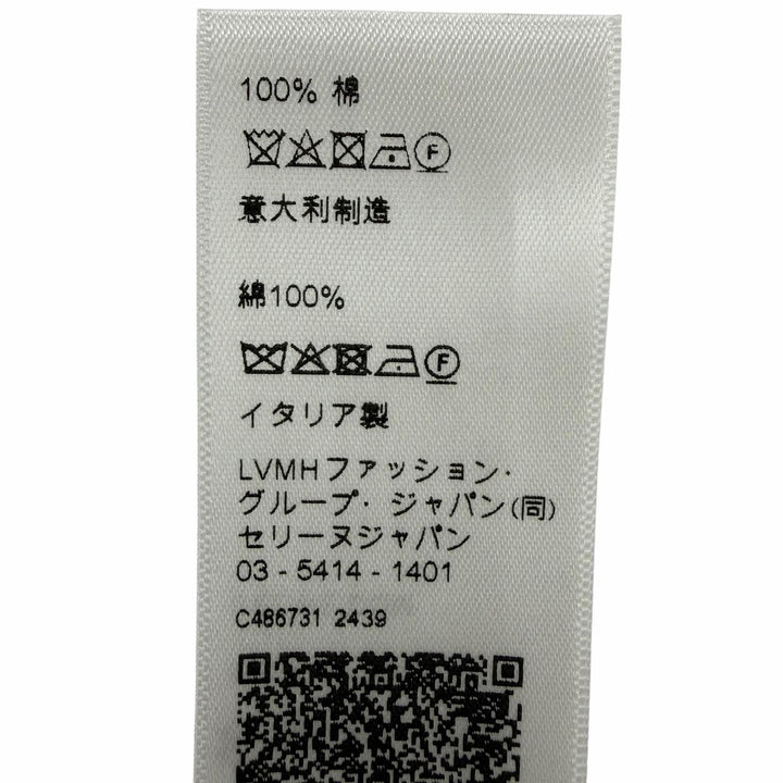 未使用品☆CELINE セリーヌ 2ADCS817X クロシェ ロゴ ストラップ ニット ショルダーバッグ ブラック ホワイト イタリア製 正規品