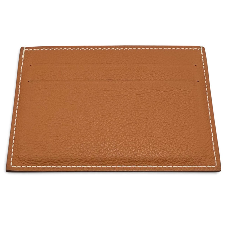 美品☆HERMES エルメス シチズン ツイル エバーカラー ゴールド カードケース パスケース K刻印 フランス製 レディース メンズ 箱付き