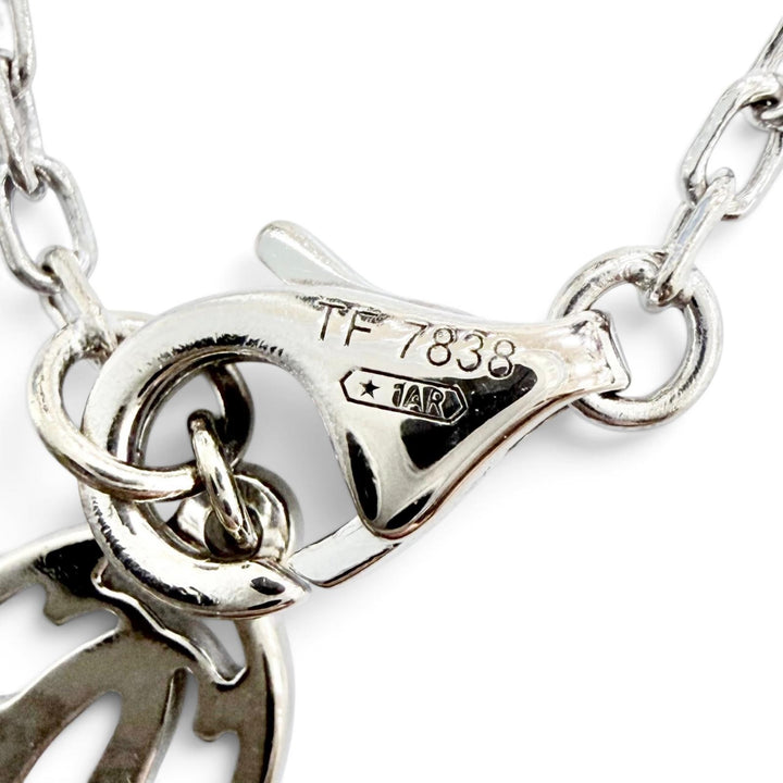 極美品△Cartier カルティエ B6037200 ダムール SM 1Pダイヤモンド 750(WG) ブレスレット ホワイトゴールド 重量2.28g レディース