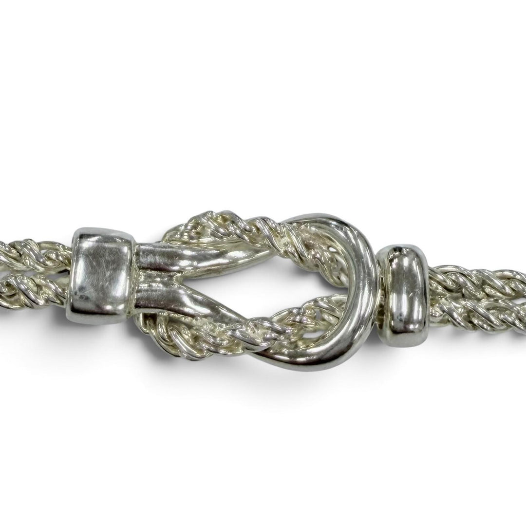 極美品☆TIFFANY&amp;Co. ティファニー ヴィンテージ ダブルグローブ ブレスレット 925 シルバー イタリア製 重量18.4g レディース メンズ
