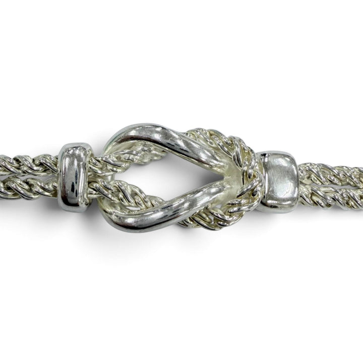 極美品☆TIFFANY&amp;Co. ティファニー ヴィンテージ ダブルグローブ ブレスレット 925 シルバー イタリア製 重量18.4g レディース メンズ