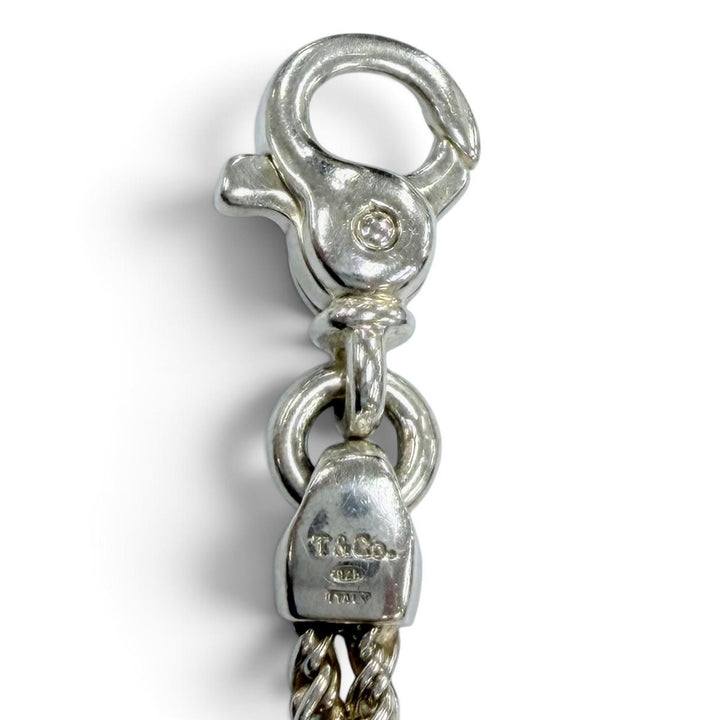 極美品☆TIFFANY&amp;Co. ティファニー ヴィンテージ ダブルグローブ ブレスレット 925 シルバー イタリア製 重量18.4g レディース メンズ