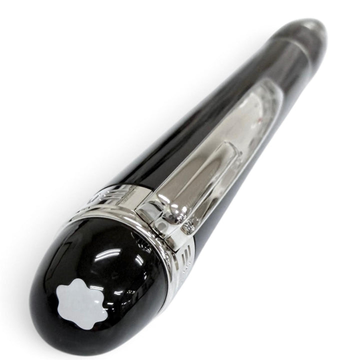 極美品□MONTBLANC モンブラン スターウォーカー ホワイトスター ツイスト式 ボールペン ブラック シルバー ドイツ製 メンズ ケース付き
