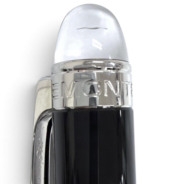 極美品□MONTBLANC モンブラン スターウォーカー ホワイトスター ツイスト式 ボールペン ブラック シルバー ドイツ製 メンズ ケース付き
