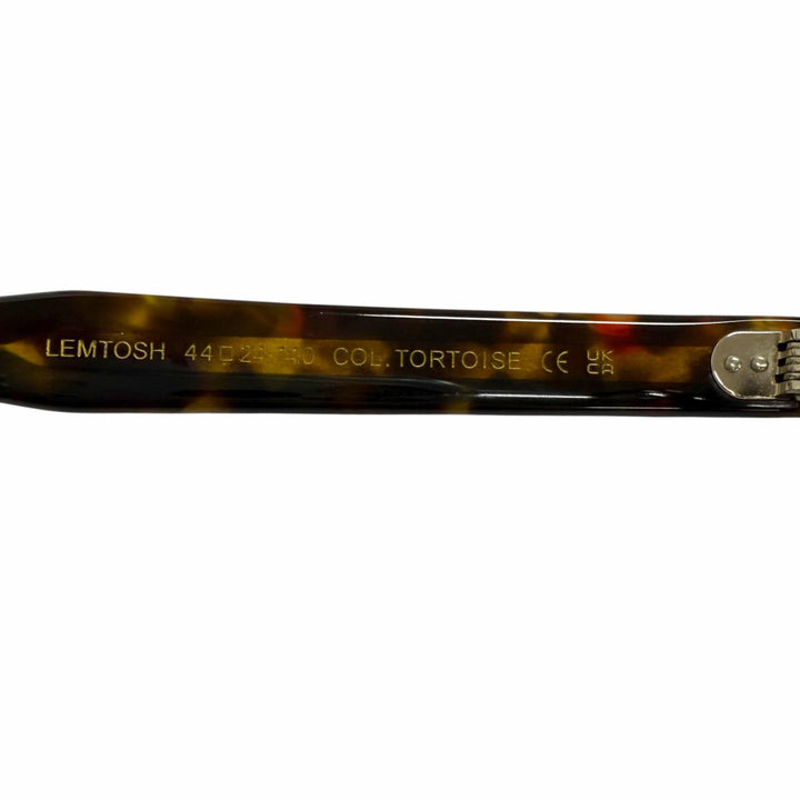 極美品□MOSCOT モスコット LEMTOSH ボストンフレーム アイウェア サングラス TORTOISE 44□21-140 度なし メンズ 箱・ケース付き