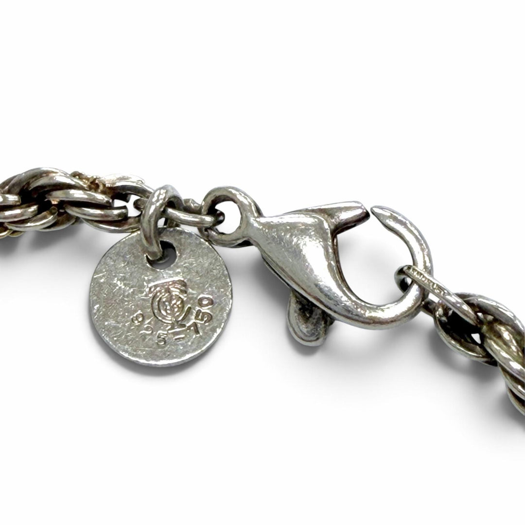 美品▼TIFFANY&amp;Co. ティファニー 925 750 K18 ツイストチェーン ブレスレット シルバー ゴールド 重量6.05g メンズ レディース