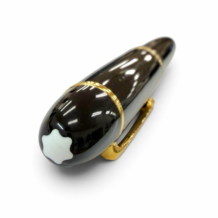 美品▼MONTBLANC モンブラン マイスターシュテュック 149 ペン先18K Bニブ ホワイトスター 万年筆 ブラック ゴールド ドイツ製 メンズ