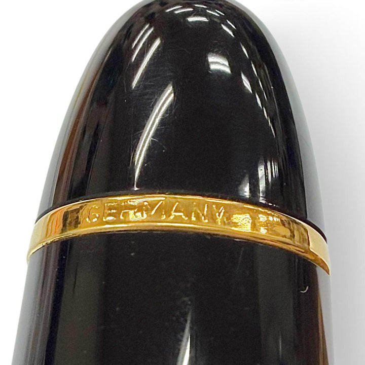 美品▼MONTBLANC モンブラン マイスターシュテュック 149 ペン先18K Bニブ ホワイトスター 万年筆 ブラック ゴールド ドイツ製 メンズ