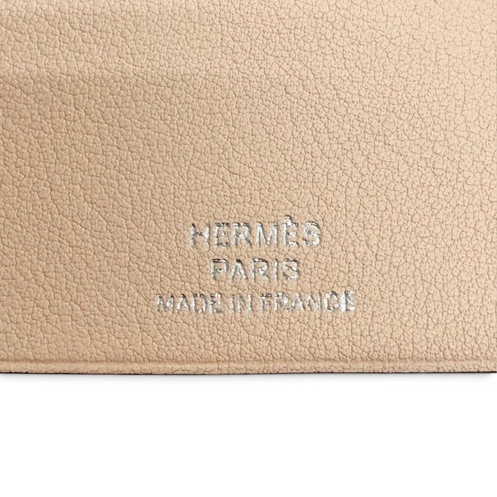 極美品△HERMES エルメス ローズエグランタイン シルバー金具 クロシェット レザー ペンダント ネックレス T刻印 仏製 箱・保存袋付き