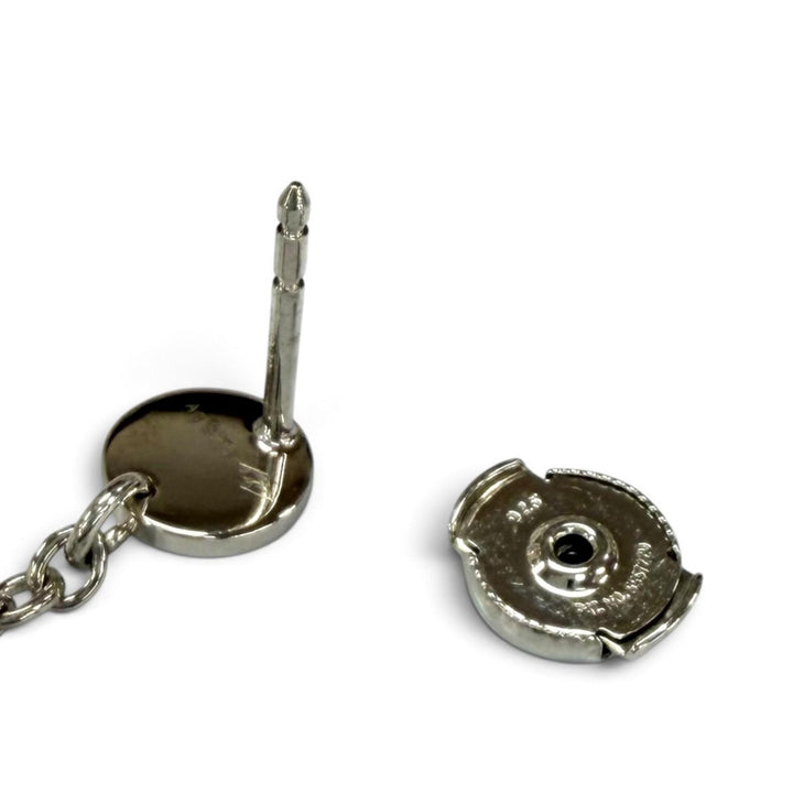 極美品★HERMES エルメス 925 AU750 コンフェッティ ピアス アクセサリー 両耳用 シルバー ローズゴールド フランス製 重量7.2g