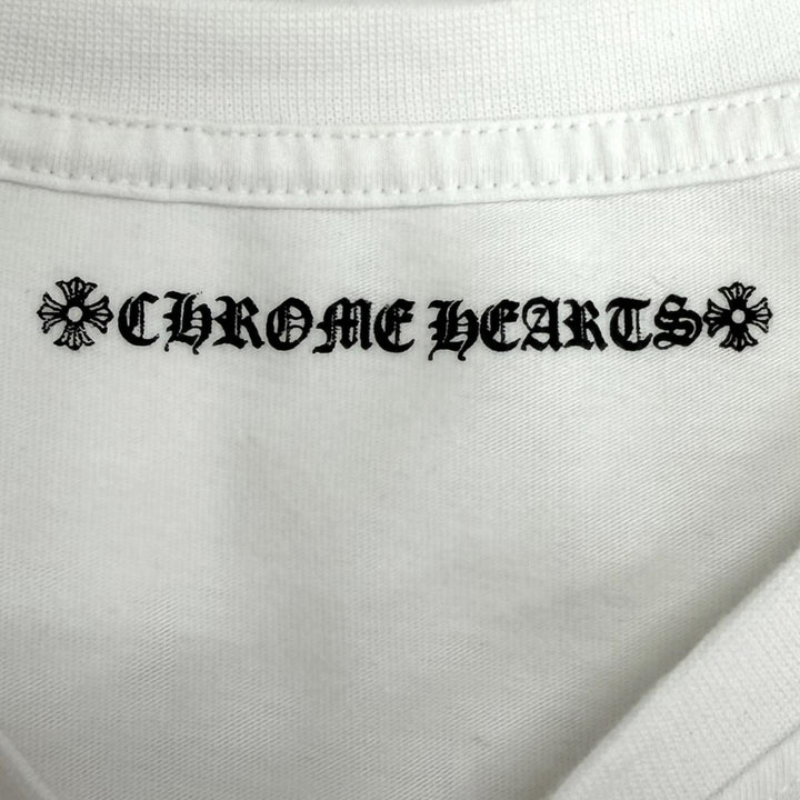 極美品□CHROME HEARTS MATTY BOY クロムハーツ マッティボーイ コットン100% パックプリント 半袖Ｔシャツ ホワイト XXL USA製 メンズ