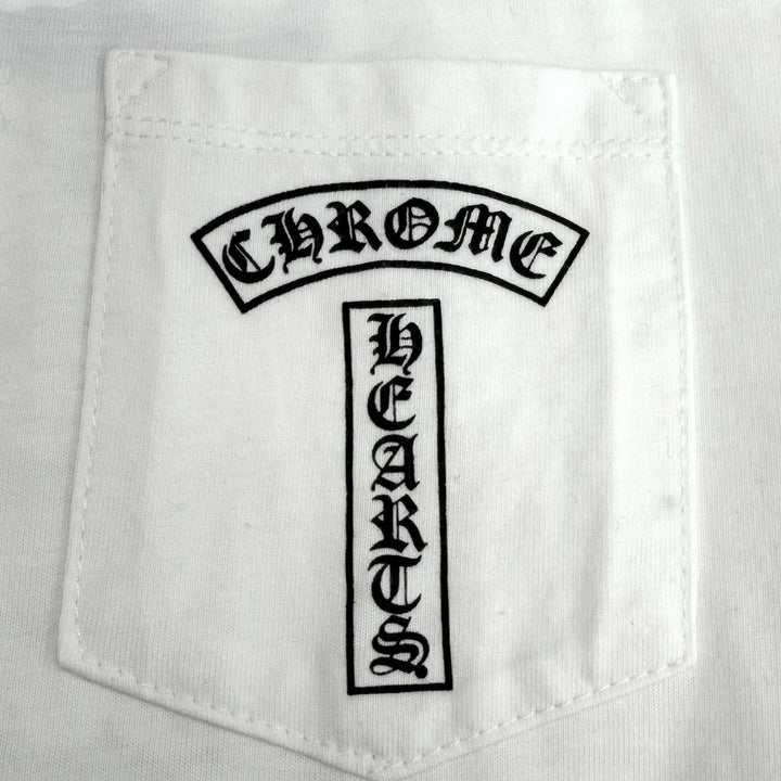 極美品□CHROME HEARTS MATTY BOY クロムハーツ マッティボーイ コットン100% パックプリント 半袖Ｔシャツ ホワイト XXL USA製 メンズ