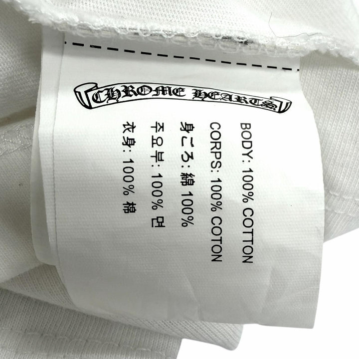 極美品□CHROME HEARTS MATTY BOY クロムハーツ マッティボーイ コットン100% パックプリント 半袖Ｔシャツ ホワイト XXL USA製 メンズ