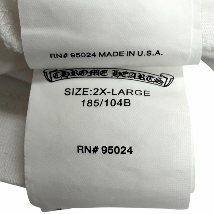 極美品□CHROME HEARTS MATTY BOY クロムハーツ マッティボーイ コットン100% パックプリント 半袖Ｔシャツ ホワイト XXL USA製 メンズ