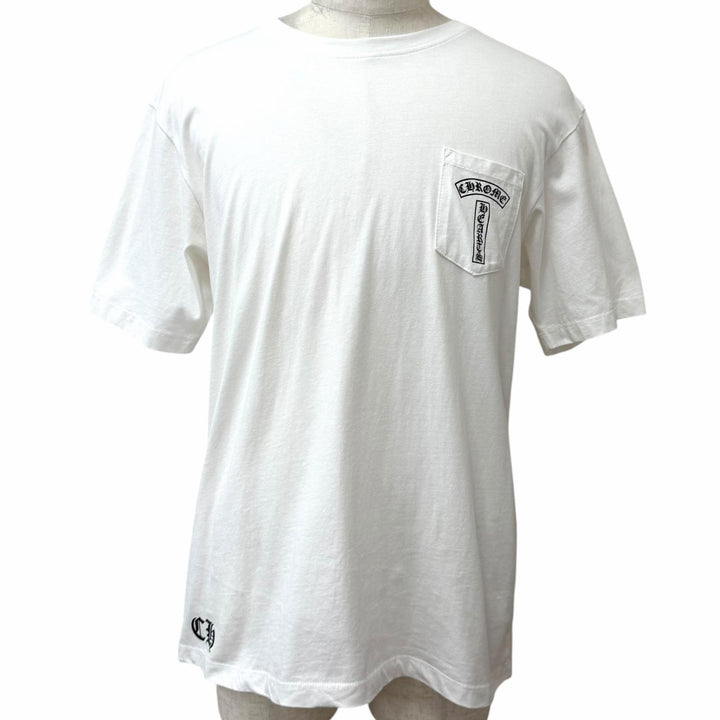極美品□CHROME HEARTS MATTY BOY クロムハーツ マッティボーイ コットン100% パックプリント 半袖Ｔシャツ ホワイト XXL USA製 メンズ