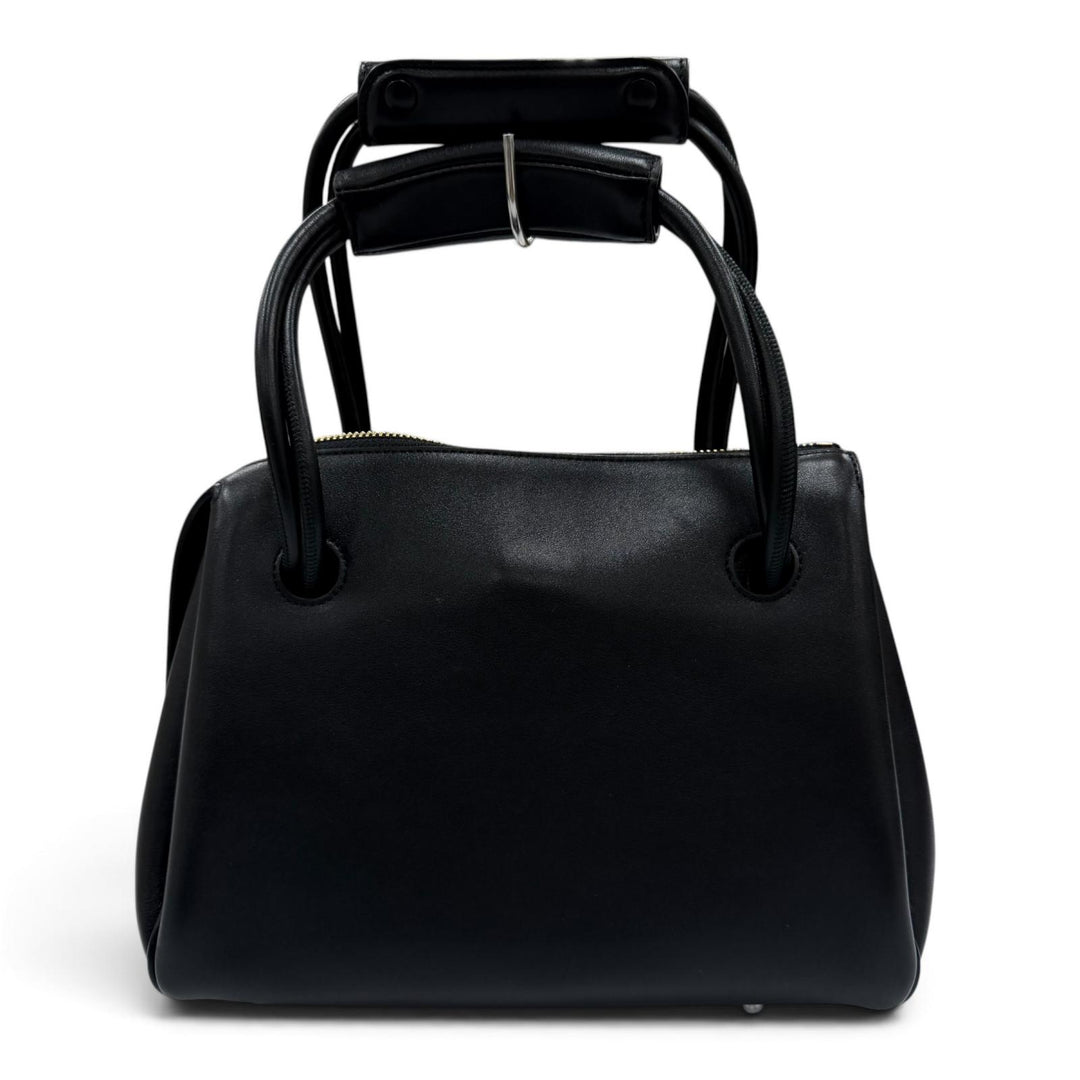 極美品☆LOEWE ロエベ AANBAB2X01 マドリードバッグ スモール サプルレザー 2WAY ハンドバッグ ブラック レディース 定価721600円 保袋付