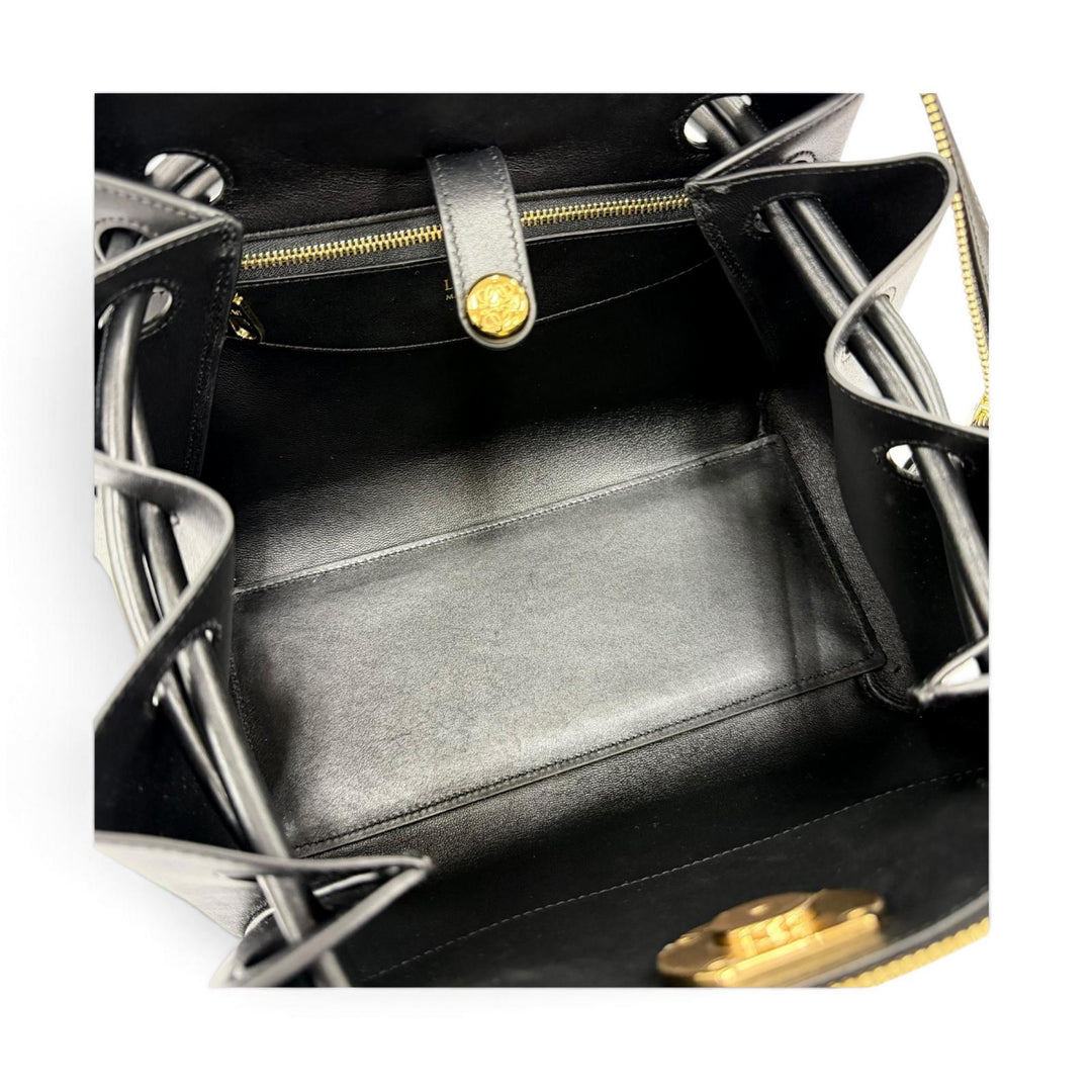 極美品☆LOEWE ロエベ AANBAB2X01 マドリードバッグ スモール サプルレザー 2WAY ハンドバッグ ブラック レディース 定価721600円 保袋付