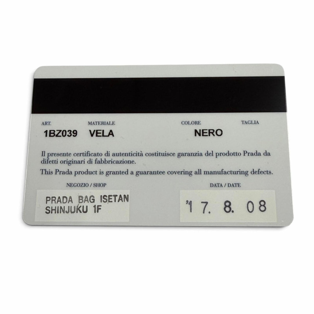 美品▼PRADA プラダ 1BZ039 ナイロン レザー トライアングルロゴ 三角プレート バックパック リュックサック デイパック ブラック 袋付き