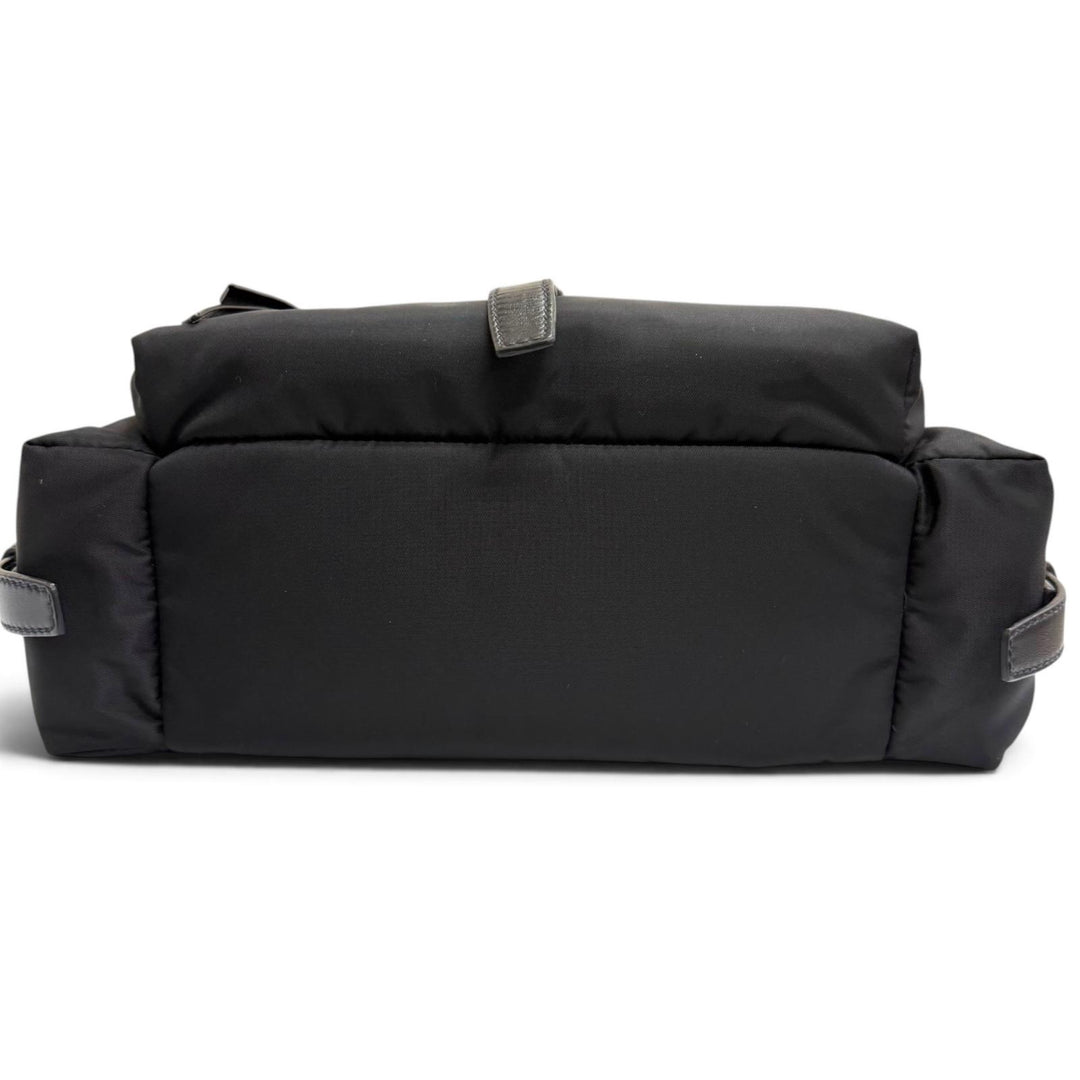 美品□PRADA プラダ 1BD394 エクスプローラ ミディアム トライアングルロゴ Re-Nylon 2WAY ショルダーバッグ イタリア製 定価357500円　