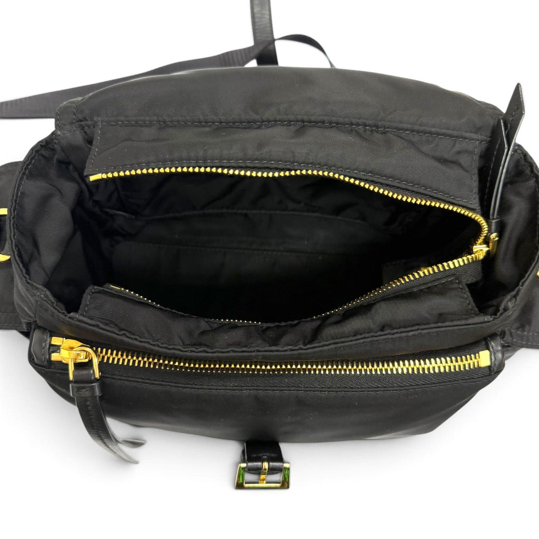 美品□PRADA プラダ 1BD394 エクスプローラ ミディアム トライアングルロゴ Re-Nylon 2WAY ショルダーバッグ イタリア製 定価357500円　