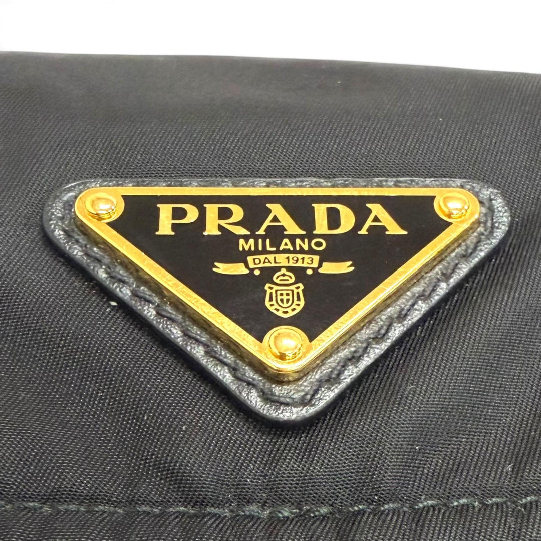 美品□PRADA プラダ 1BD394 エクスプローラ ミディアム トライアングルロゴ Re-Nylon 2WAY ショルダーバッグ イタリア製 定価357500円　