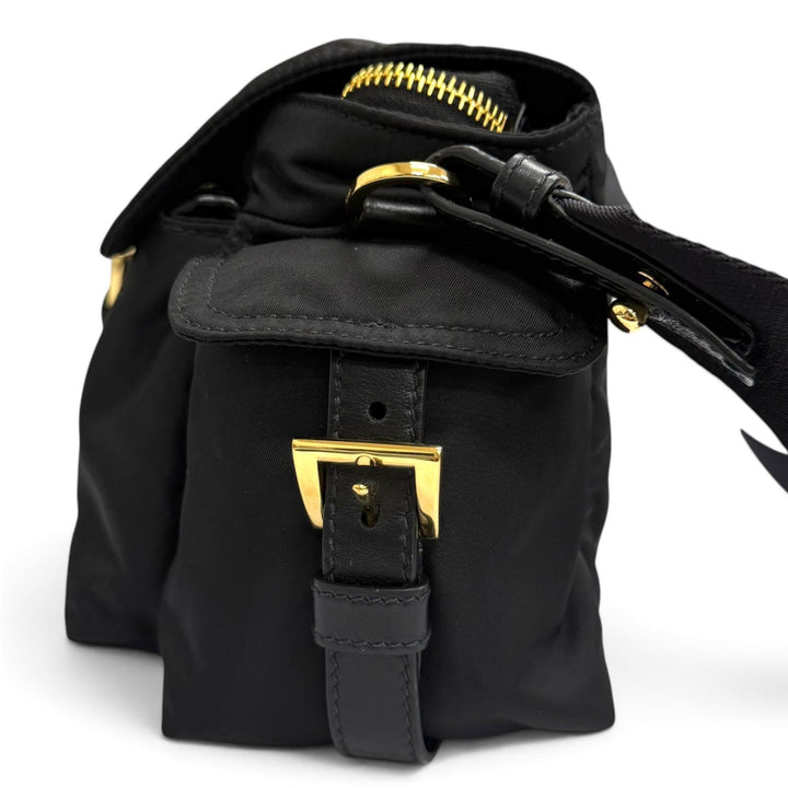 美品□PRADA プラダ 1BD394 エクスプローラ ミディアム トライアングルロゴ Re-Nylon 2WAY ショルダーバッグ イタリア製 定価357500円　