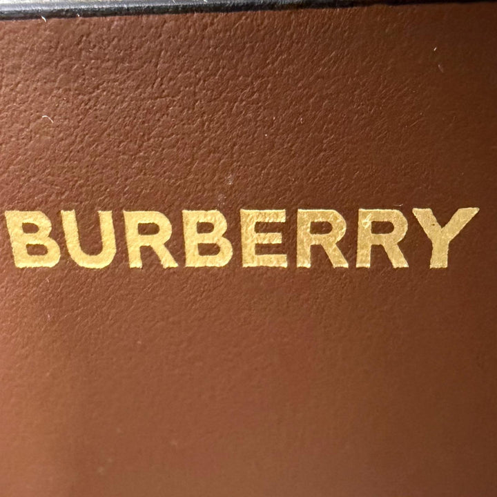 未使用品☆BURBERRY バーバリー 8044143 ミニ フレヤトート キャンバス レザー 2WAY ショルダーバッグ ハンドバッグ ベージュ 保存袋付き