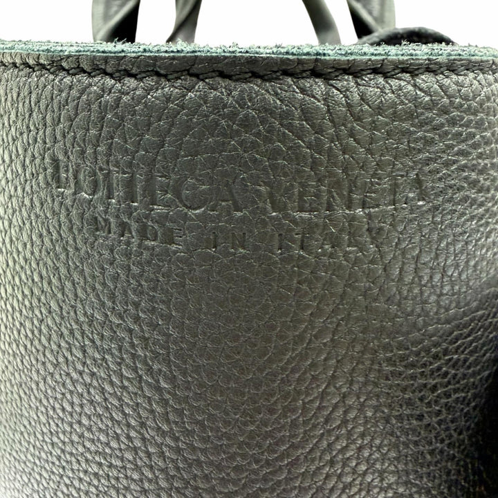 美品☆BOTTEGAVENETA ボッテガヴェネタ 652867 スモール ザ アルコ トートバッグ レザー ポーチ付 ハンドバッグ ブラック 伊製 保存袋付
