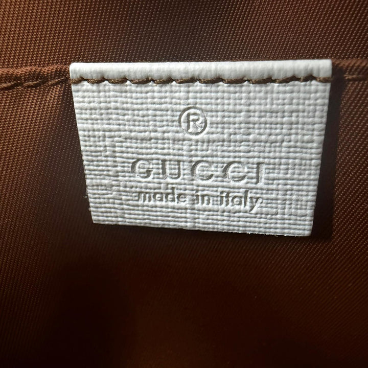 極美品☆GUCCI グッチ 605614 GGスプリーム チルドレンズ ラバーアップル ハンドバッグ トートバッグ ベージュ ホワイト レッド 伊製