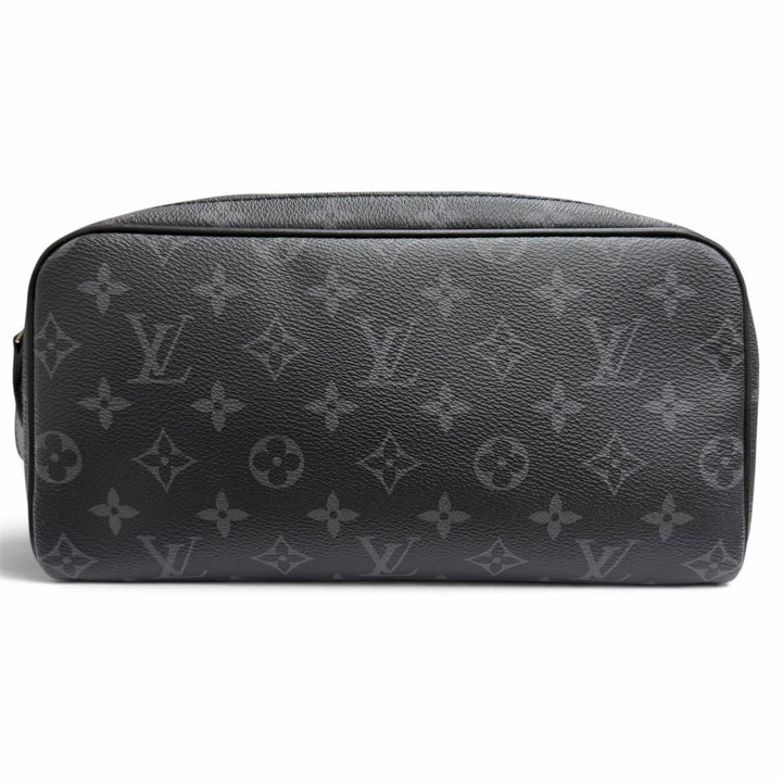 極美品□LOUIS VUITTON ルイヴィトン M46354 ドップ・キット モノグラムエクリプス トラベルポーチ セカンドバッグ ブラック フランス製