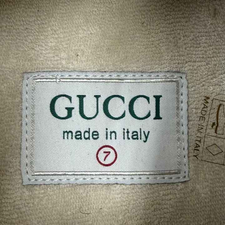 未使用品▼GUCCI グッチ ウルトラペース スウェードレザー パイソン柄 ロックテジュプリント スニーカー マルチ 7 メンズ 箱・保存袋付き