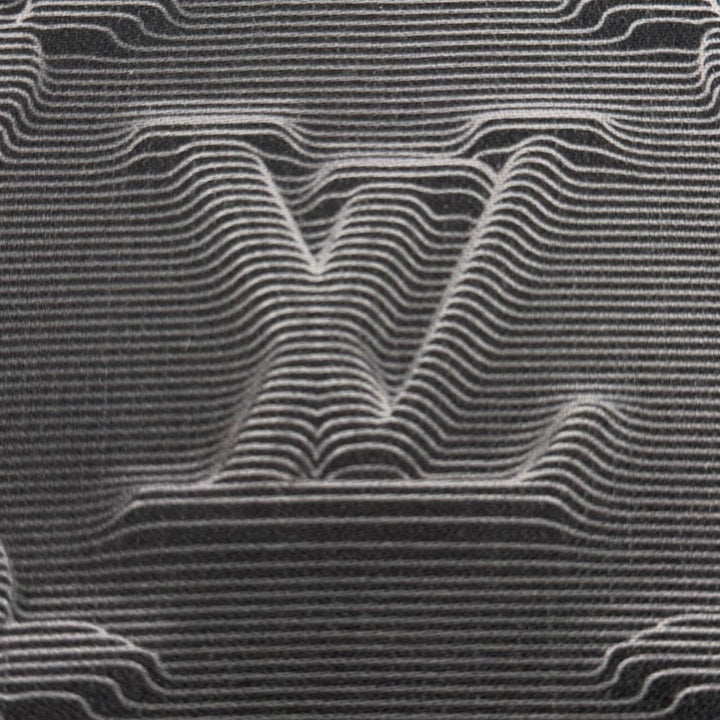 美品▼LOUIS VUITTON ルイヴィトン コットン 3Dモノグラム フーデッド プルオーバー パーカー ダークグレー S イタリア製 正規品 メンズ
