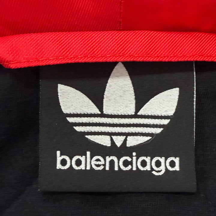 極美品□BALENCIAGA adidas バレンシアガ アディダス 2022年製 725293 スリーストライプス 3way ベンチコート 1 イタリア製 正規品