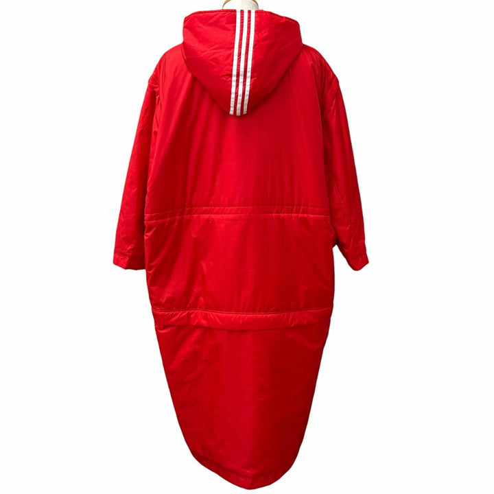 極美品□BALENCIAGA adidas バレンシアガ アディダス 2022年製 725293 スリーストライプス 3way ベンチコート 1 イタリア製 正規品