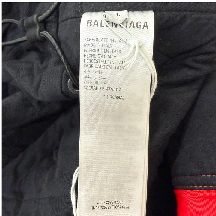 極美品□BALENCIAGA adidas バレンシアガ アディダス 2022年製 725293 スリーストライプス 3way ベンチコート 1 イタリア製 正規品