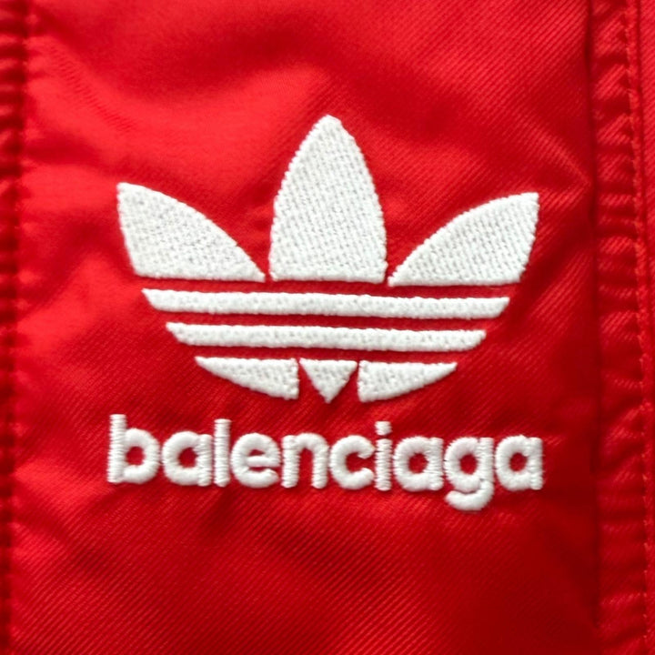 極美品□BALENCIAGA adidas バレンシアガ アディダス 2022年製 725293 スリーストライプス 3way ベンチコート 1 イタリア製 正規品