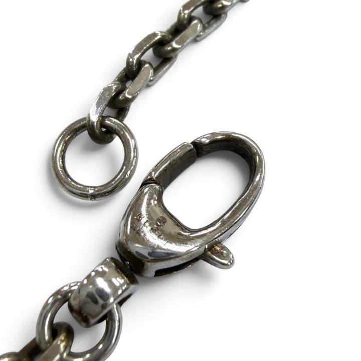 美品▼GUCCI グッチ 632540 AG925 GGマーモント チェーン ネックレス シルバー イタリア製 重量22.08g メンズ レディース アクセサリー