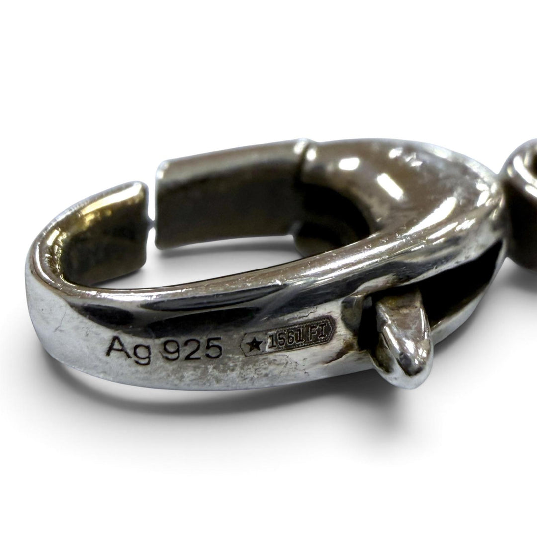 美品▼GUCCI グッチ 632540 AG925 GGマーモント チェーン ネックレス シルバー イタリア製 重量22.08g メンズ レディース アクセサリー