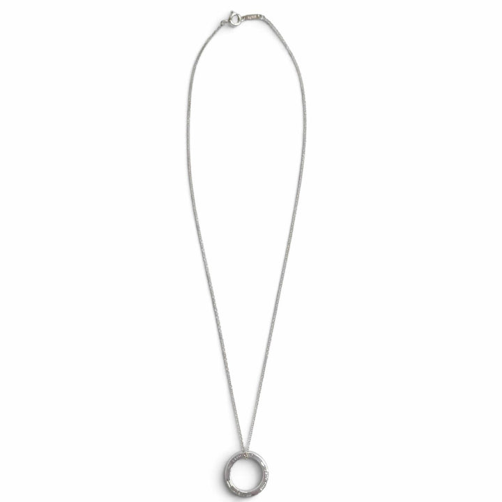 美品△TIFFANY&amp;Co. ティファニー 1837 サークル ペンダント ネックレス アクセサリー AG925 シルバー 重量3.83g レディース 箱・保存袋付