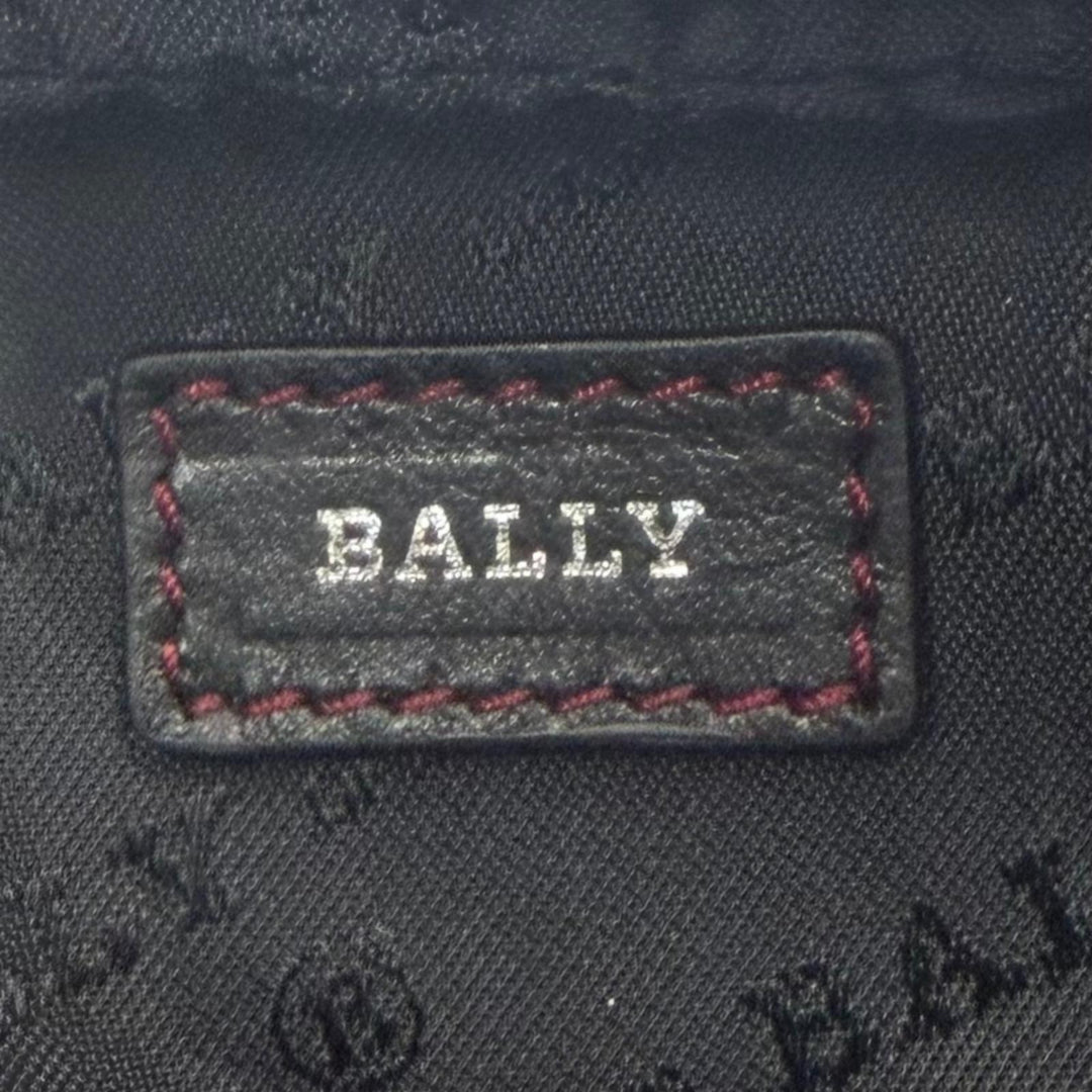 極美品▼BALLY バリー Heyot レザー 2WAY クロスボディバッグ ショルダーバッグ ブラック シルバー金具 ブルガリア製 メンズ 保存袋付き