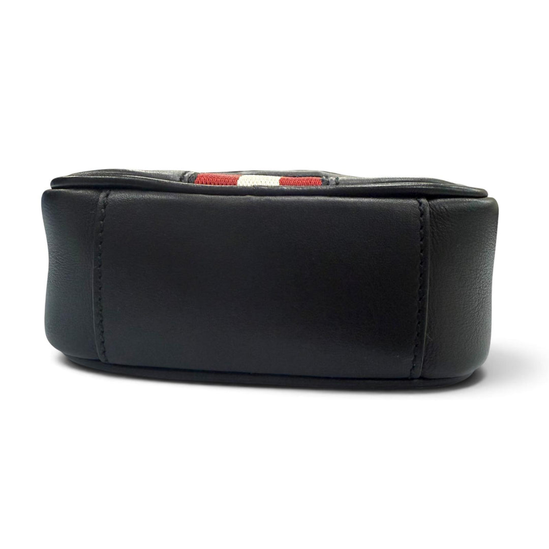 極美品▼BALLY バリー Heyot レザー 2WAY クロスボディバッグ ショルダーバッグ ブラック シルバー金具 ブルガリア製 メンズ 保存袋付き