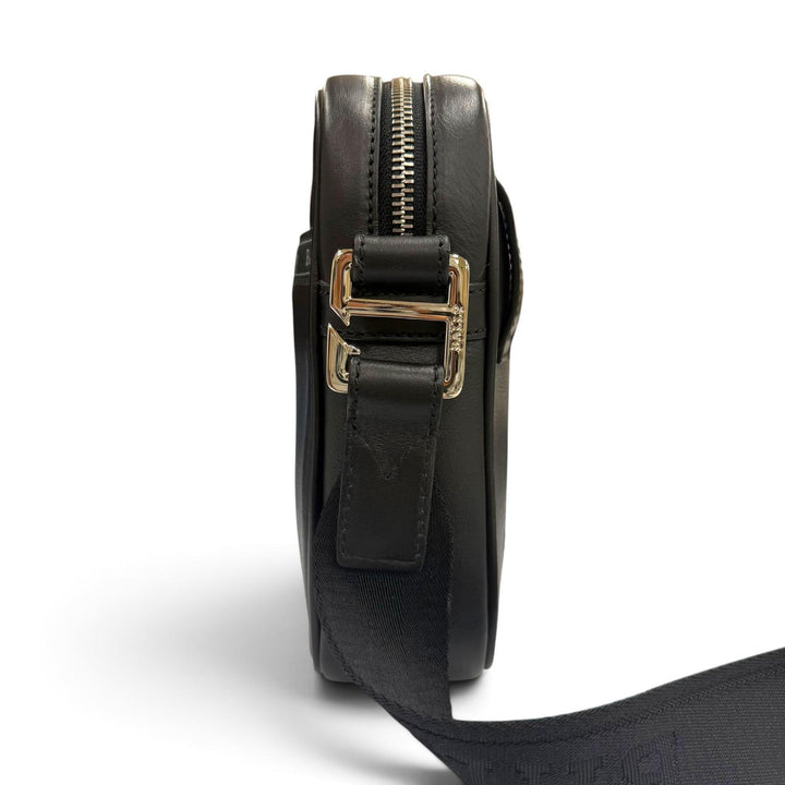 極美品▼BALLY バリー Heyot レザー 2WAY クロスボディバッグ ショルダーバッグ ブラック シルバー金具 ブルガリア製 メンズ 保存袋付き