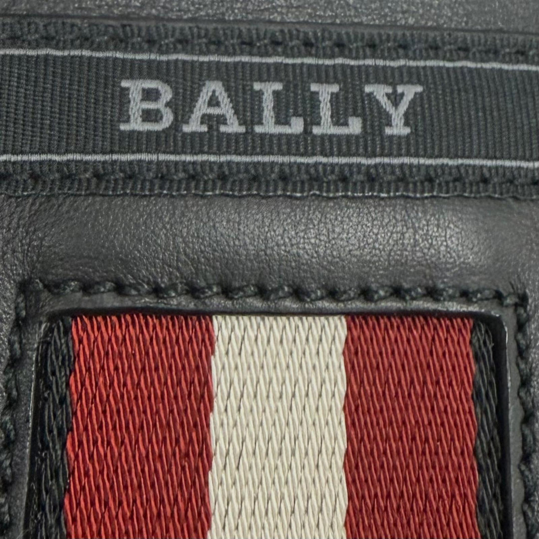極美品▼BALLY バリー Heyot レザー 2WAY クロスボディバッグ ショルダーバッグ ブラック シルバー金具 ブルガリア製 メンズ 保存袋付き